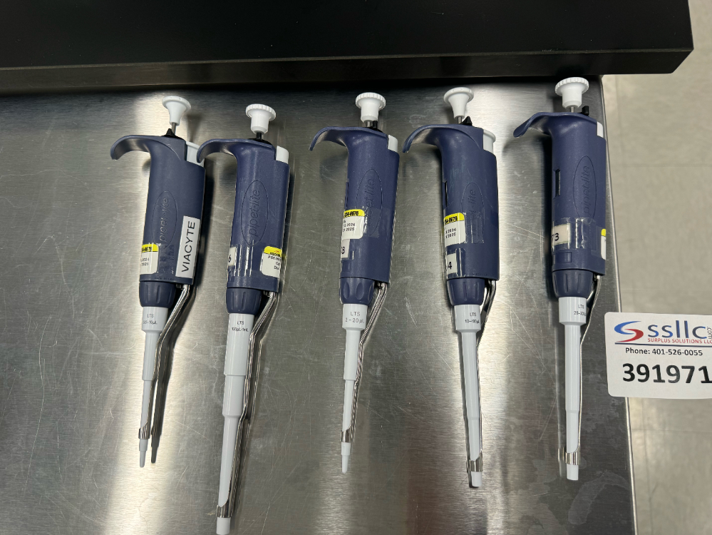 Image of Rainin Pipet-Lite Single Channel Pipettes - Quantity 5